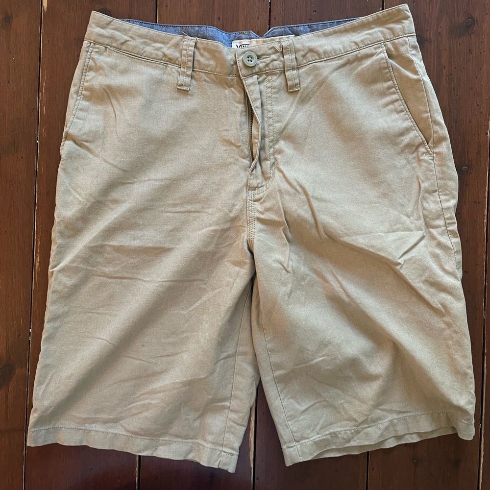 Vans khaki chino shorts